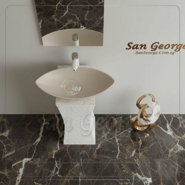 Marble Basin Beige Hand Made من San George Design