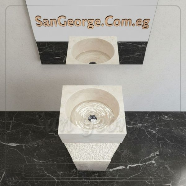 Marble Basin Beige Hand Made من San George Design