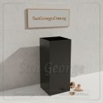 حوض ستانلس بلاك مات مربع فاخر 40×40 | San George Design