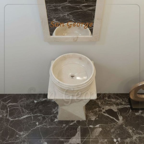 Marble Basin Beige Hand Made من San George Design