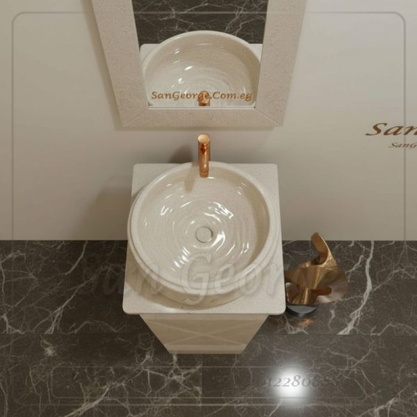 Marble Basin Beige Hand Made من San George Design